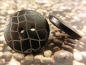 Preview: Waben Gravur Holzknopf Ohrstecker Natur Button